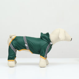 Комбинезон для собак, демисезонный, размер M (ДС 25-27, Ог 35-37, ОШ 27-29 см), зелёный - Simaland фото 3