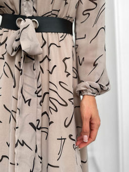 Платье Кэсси (серо-бежевый) - Nadi bordo фото 6