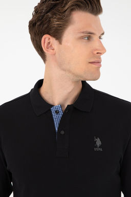 Erkek Siyah Basic Sweatshirt