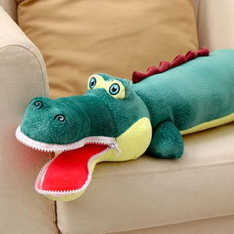 Мягкая игрушка «Крокодил», 80 см, цвет темно-зелёный, на замке