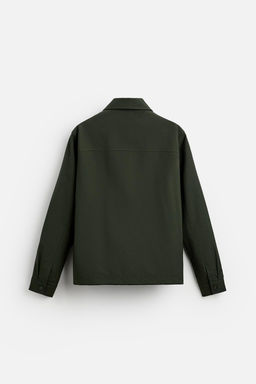 PADDED REGULAR FIT OVERSHIRT - Zara фото 7