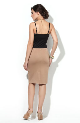 Юбка-карандаш бежевый - Donna saggia фото 3