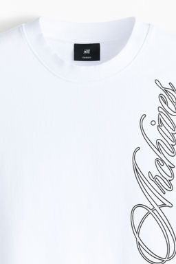 Camiseta estampada Oversized Fit - H&m фото 8