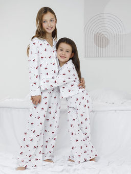 МП 1668/белый Н254 пижама для дев