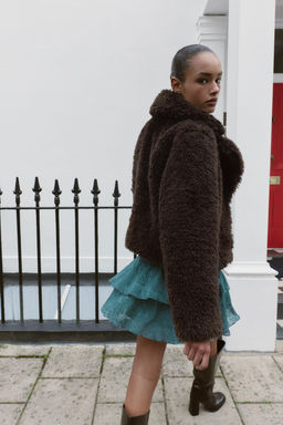 FAUX SHEARLING JACKET