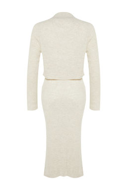 Camel Crop Basic Etekli Triko Alt - Ust Tak?m TWOAW23AU00170 - Trendyolmilla фото 11