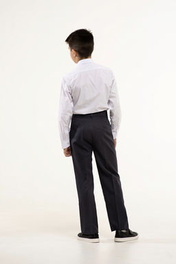 Серые школьные брюки для мальчика Инфанта, модель 0915/5  фото 2