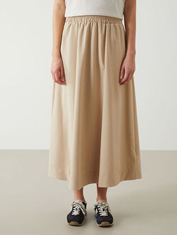 Beli Lastikli Poplin Kad?n Etek