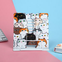 Подставка для книг «Котики», 15.2×18 см