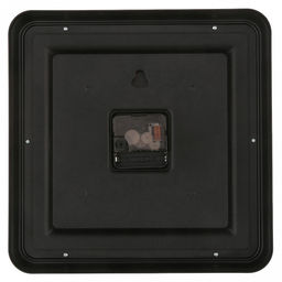 Часы настенные Сигнум 23,5х23,5х4,5см (26,8х26,8см), мягкий ход, циферблат белый; цифры крупные арабские, черный; корпус пластик, черный; в коробке (Китай) - Домашняя мода фото 3