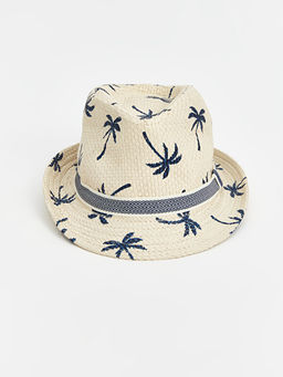 Bask?l? Erkek Bebek F?tr ?apka