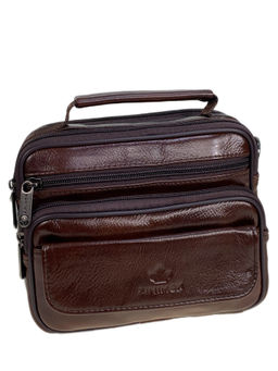 Сумка мужская из натуральной кожи, цвет коричневый