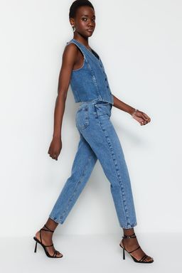 Mavi Yuksek Bel Duz Kesim Straight Jeans TWOSS23JE00089