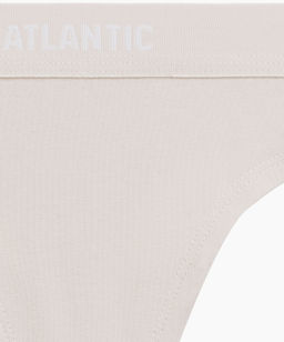 ATLANTIC 3CLP-013 Трусы стринги String - набор 3 шт. персиковый + песочный + светло-бежевый  фото 8