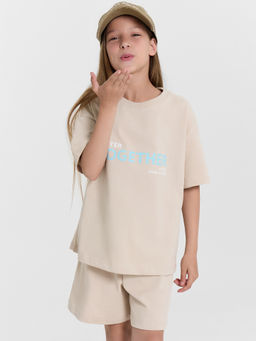 КОМПЛЕКТ ДЛЯ ДЕВОЧЕК (ФУТБОЛКА, ШОРТЫ) - Mark formelle фото 9