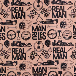 Цена за 10 шт. Бумага упаковочная глянцевая двухсторонняя «Брутальность», 50 х 70 см