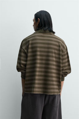 STRIPED PIQU_ RUGBY POLO SHIRT - Zara фото 3