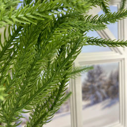 Гирлянда хвойная "Лесные лапки" 2,7 м резина (65 веток), Зеленый