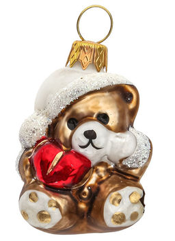 Елочное украшение Медвежонок с сердечком Ф1828/19