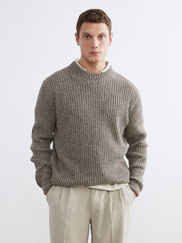 Bisiklet Yaka Erkek Triko Kazak