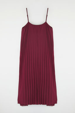 TRENDYOLMILLA Siyah Duz Y?rtmacl? Maxi Piliseli A-line Esnek Orme Elbise TWOSS25EL00170 фото 6