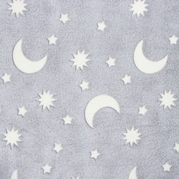 Плед светящийся Casa Conforte Stella Cosmos 150х200см, серый, фланель 190 гр/м, пэ100%  фото 3