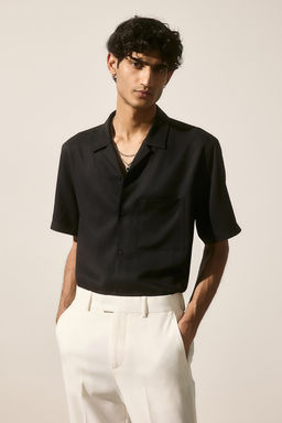 Camisa resort de lyocell Regular Fit