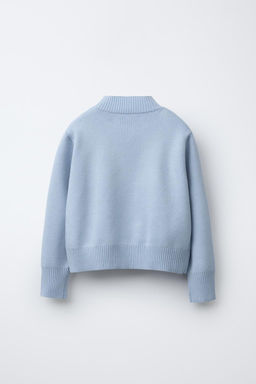 HIGH NECK KNIT SWEATER - Zara фото 3