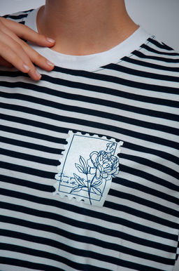 Арт. 3662 Футболка женская 42-50 (5 шт) Цвет:Синий,белый - Калинка фото 6