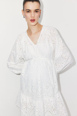 MAMA Vestido con bordado ingles