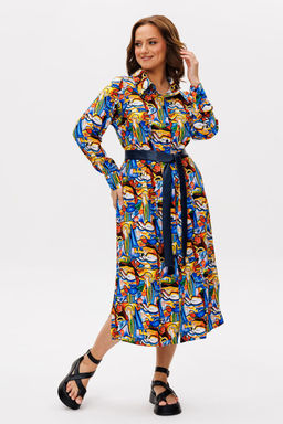 Платье ANELLI 1341 пикассо