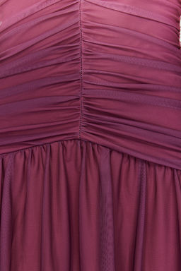 Cok Renkli A-Kesim Orme Tul Elbise TPRSS24EL00055 - Trendyolmilla фото 6