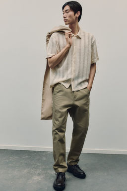 Camisa efecto crochet Regular Fit - H&m фото 2