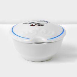 Сервиз столовый Добрушский завод «Гуси», 48 предметов, фарфор, белый