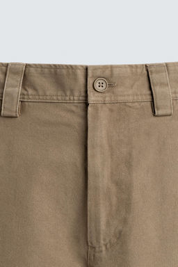 PANTAL?N STRAIGHT FIT BORDADOS / Tostado vigor? - Zara фото 9