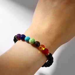 Браслет чакровый «Планеты», цветной, d=7, цветной