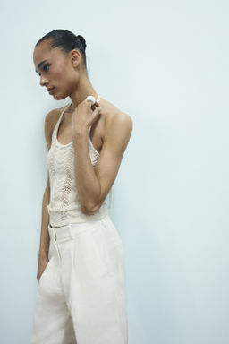 Top halter en punto pointelle - H&m фото 8