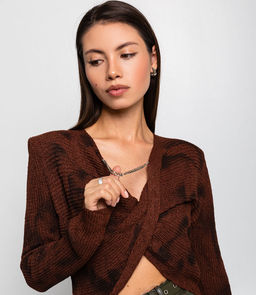 Джемпер #КТ1143, шоколадный - Dommod фото 5