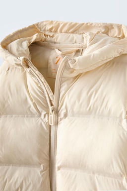 WATER-REPELLENT HOODED PUFFER JACKET - Zara фото 3