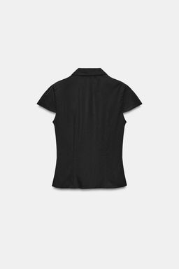 TOP POPEL?N FRUNCES / Negro - Zara фото 5