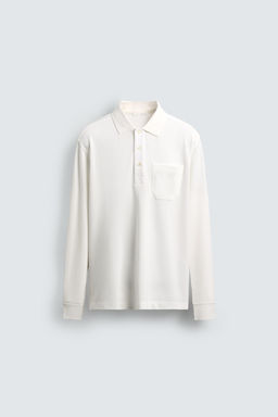 POLO PIQU? REGULAR FIT BOLSILLO / Blanco roto - Zara фото 8