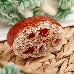 Мыло массажное с люффой Кофе 100 г Добропаровъ коричневый  фото 5