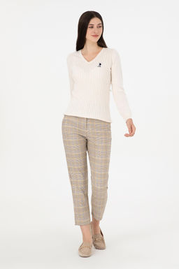 Kad_n Sar_ Carrot Hight Waist Fit Kanvas Pantolon