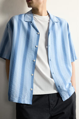 CAMISA REGULAR FIT FLUIDA / rayas - Zara фото 5