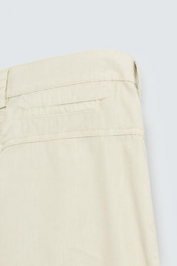 WASHED COTTON BERMUDA SHORTS - Zara фото 40