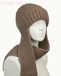 44353 F Ушанка женская флис (56-58)