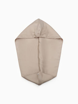 Чалма - тюрбан для волос MINAKU, 25×68 см, тенсель, бежевая