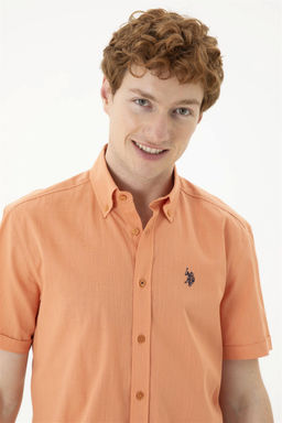 U. S. Polo Assn / Мужская рубашка с коротким рукавом в плитку - U.s. polo assn фото 2