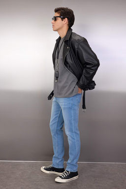 TRENDYOL MAN Ac?k Mavi Esnek Kumas T?rnakl? Destroylu Slim Fit Dar Kesim Jeans Kot Pantolon TMNSS21JE0067 - Trendyolmilla фото 16