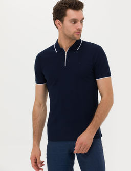 Lacivert Slim Fit T-Shirt